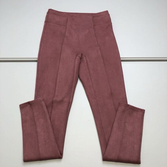 SPANX Pants - Perfect SPANX Faux Suede Skinny Pants Leggings Pink 20322R Size XS